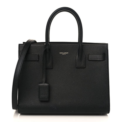 Saint Laurent Grained Calfskin Baby Sac De Jour Black 1 of 10