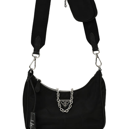 Prada Nylon Re-Edition 2005 Shoulder Bag Black 7 of 9