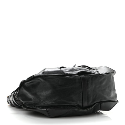 Burberry Lambskin Bridle Calfskin Small Dutton Hobo Black 3 of 14