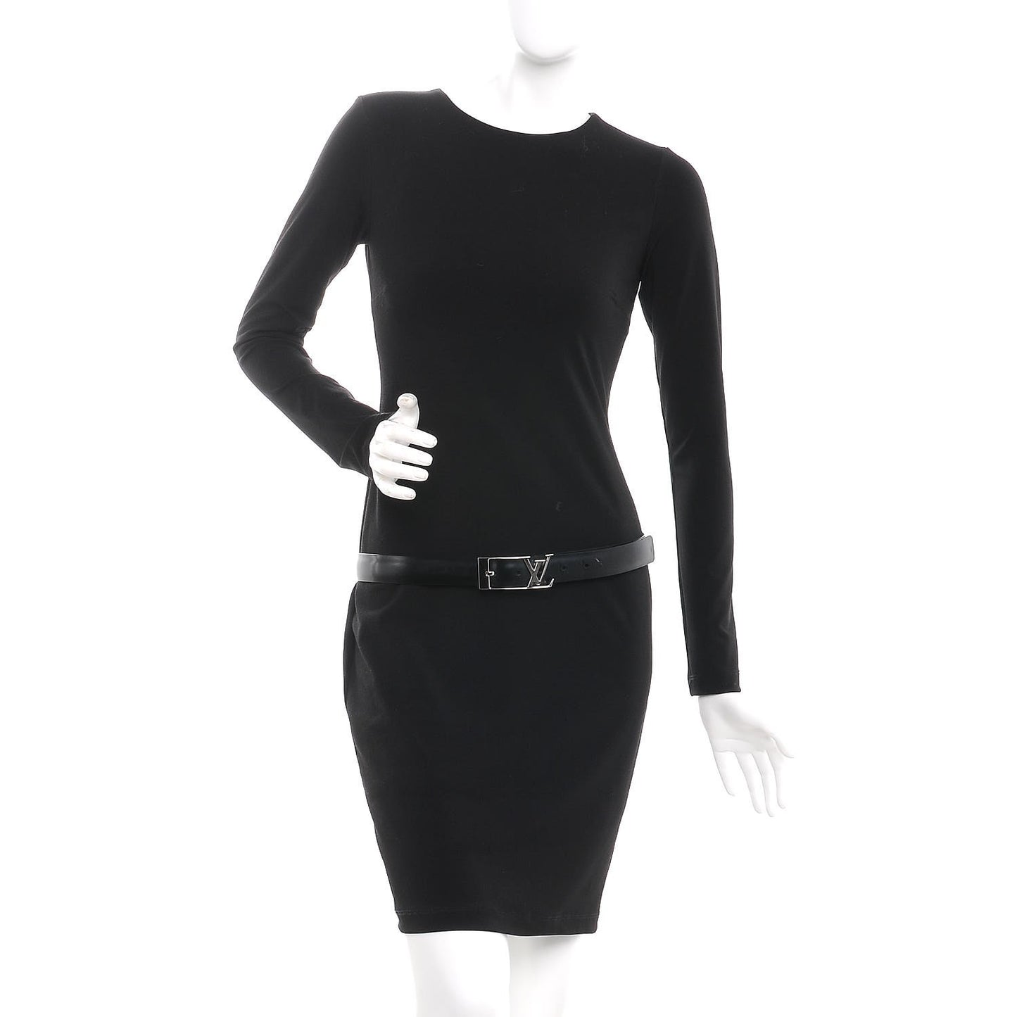 Calfskin 30mm Neogram LV Belt 90 36 Black