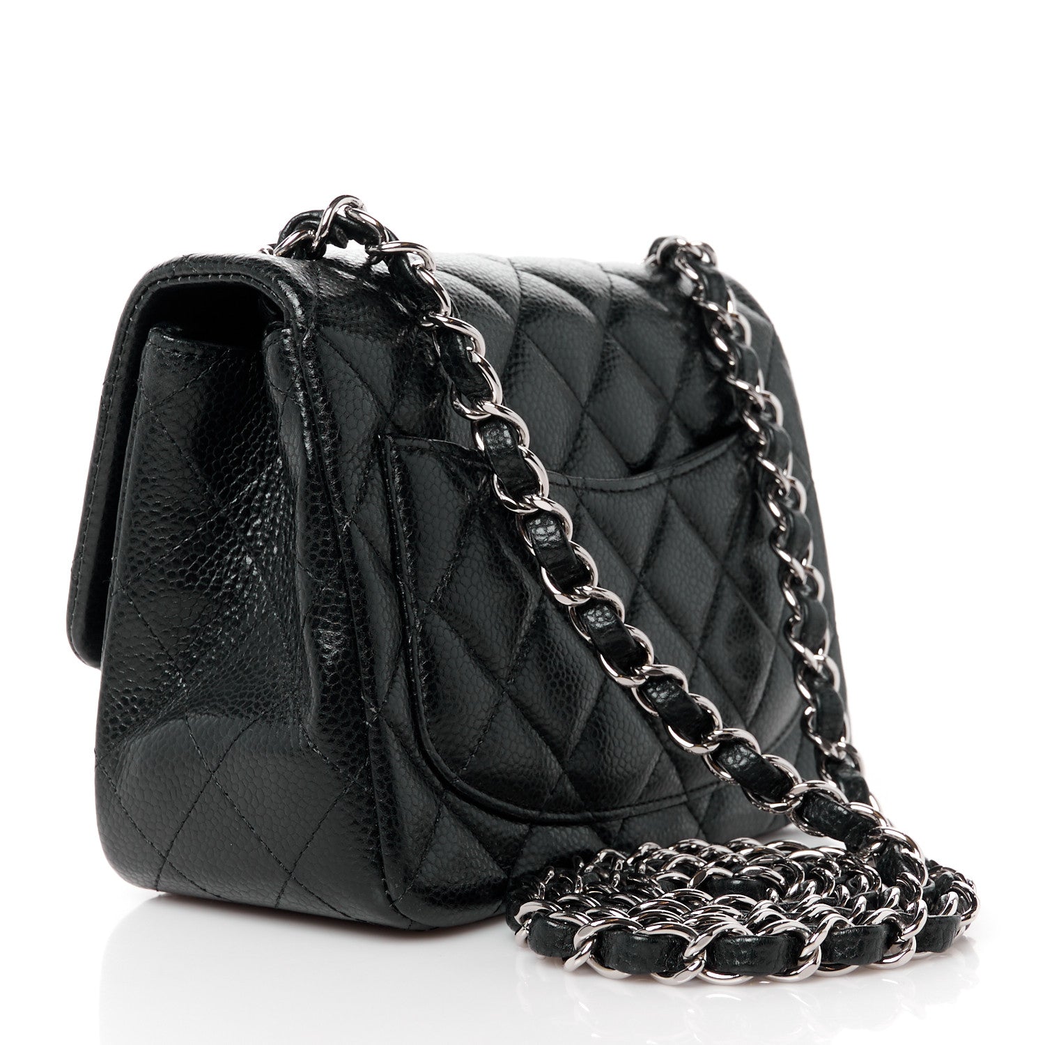 Chanel Caviar Quilted Mini Square Flap Black 3 of 12