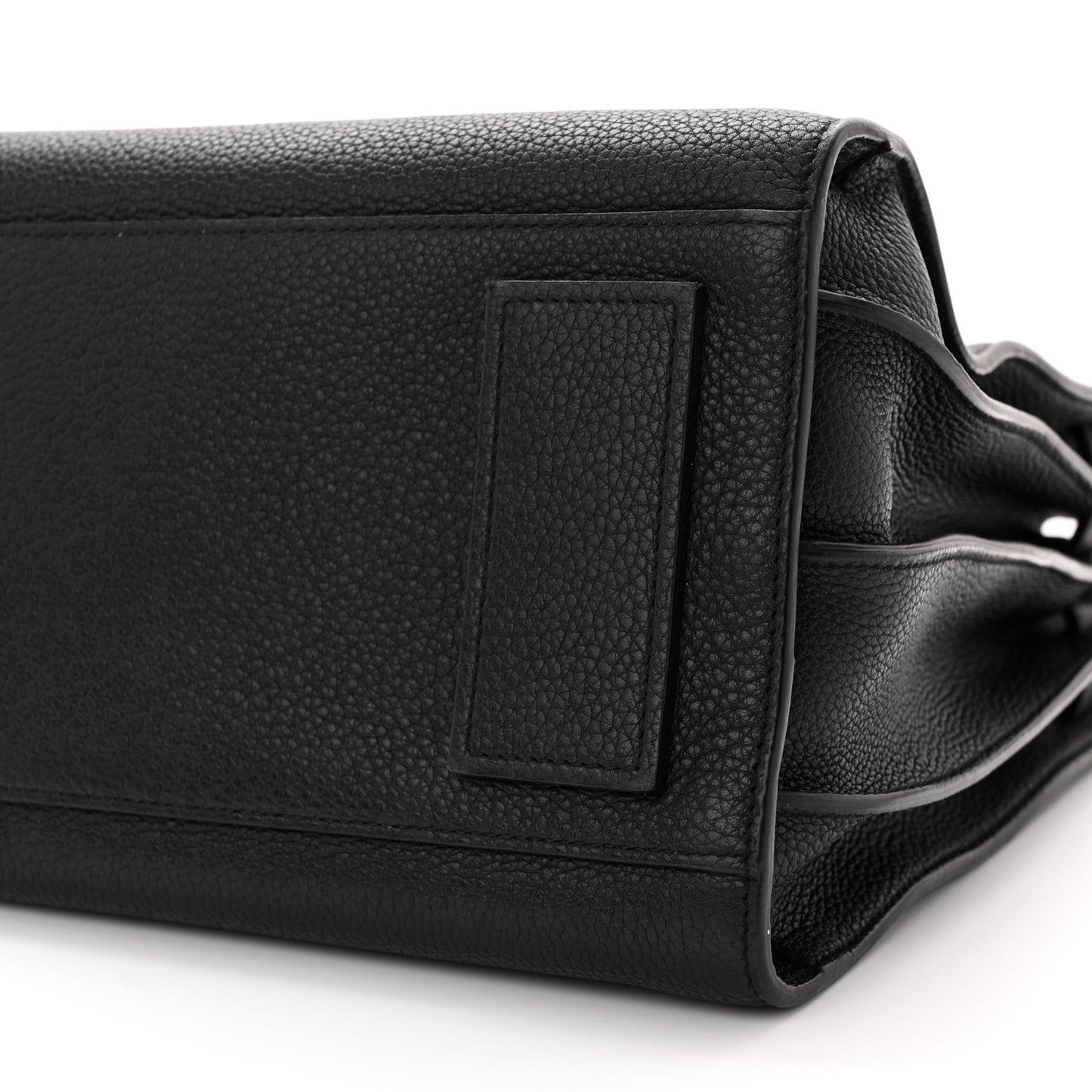 Grained Calfskin Small Supple Sac De Jour Black