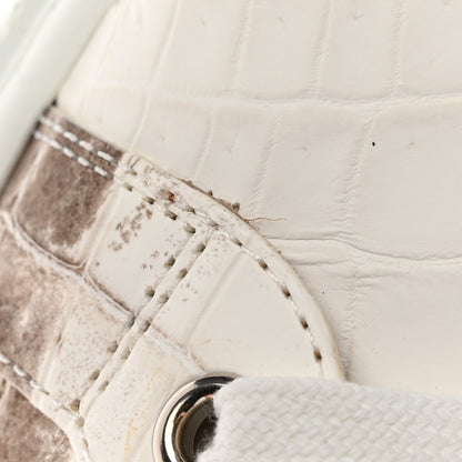 Hermes Matte Niloticus Crocodile Himalaya Day Sneaker 37.5 Blanc 12 of 13