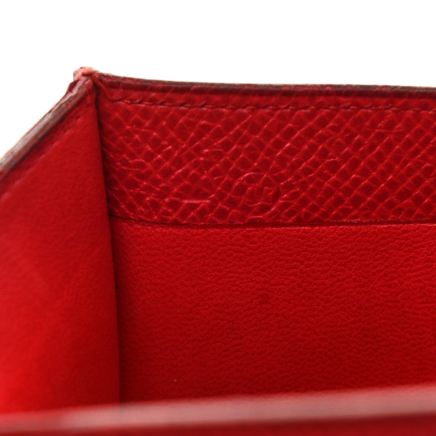 Courchevel Tri-Fold Compact Wallet Rouge Vif