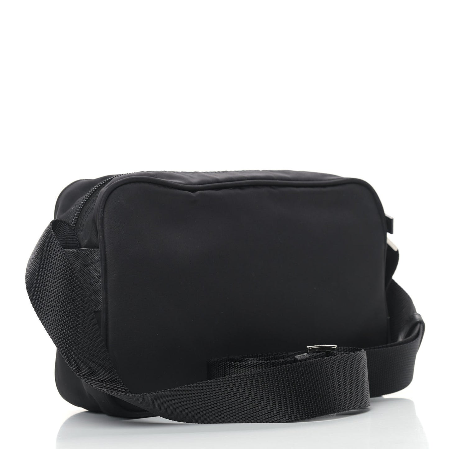 Nylon Tessuto Messenger Bag Black