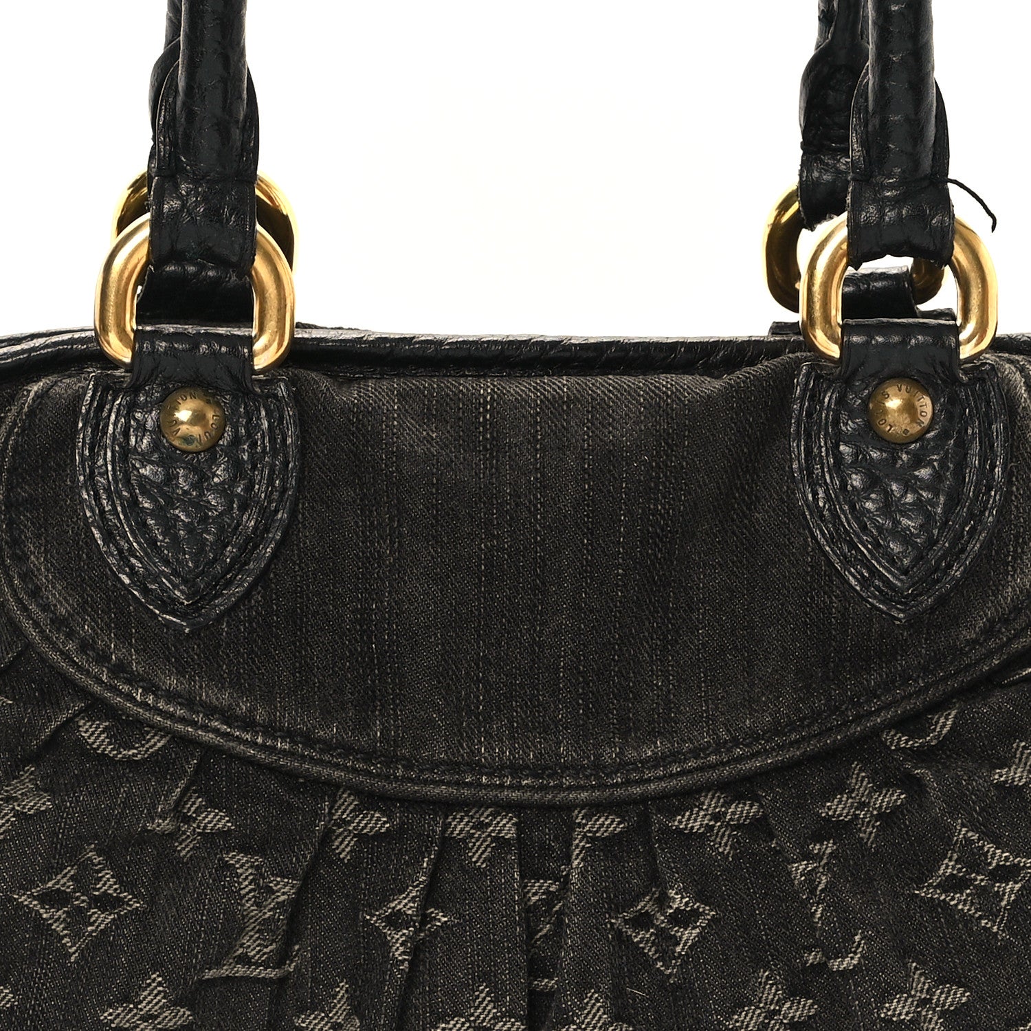 Louis Vuitton Denim Neo Cabby MM Black 8 of 13