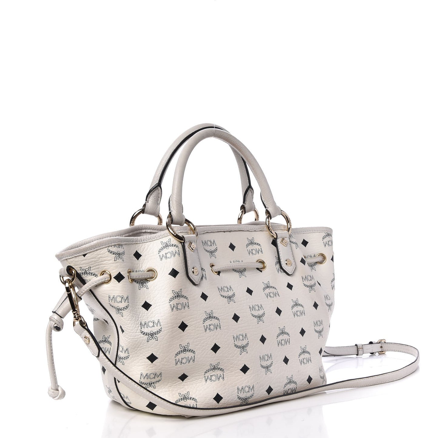 Visetos Drawstring Bag White
