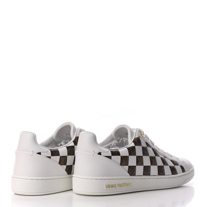 Louis Vuitton Calfskin Monogram Damier Tressage Frontrow Sneakers 37.5 White 4 of 8