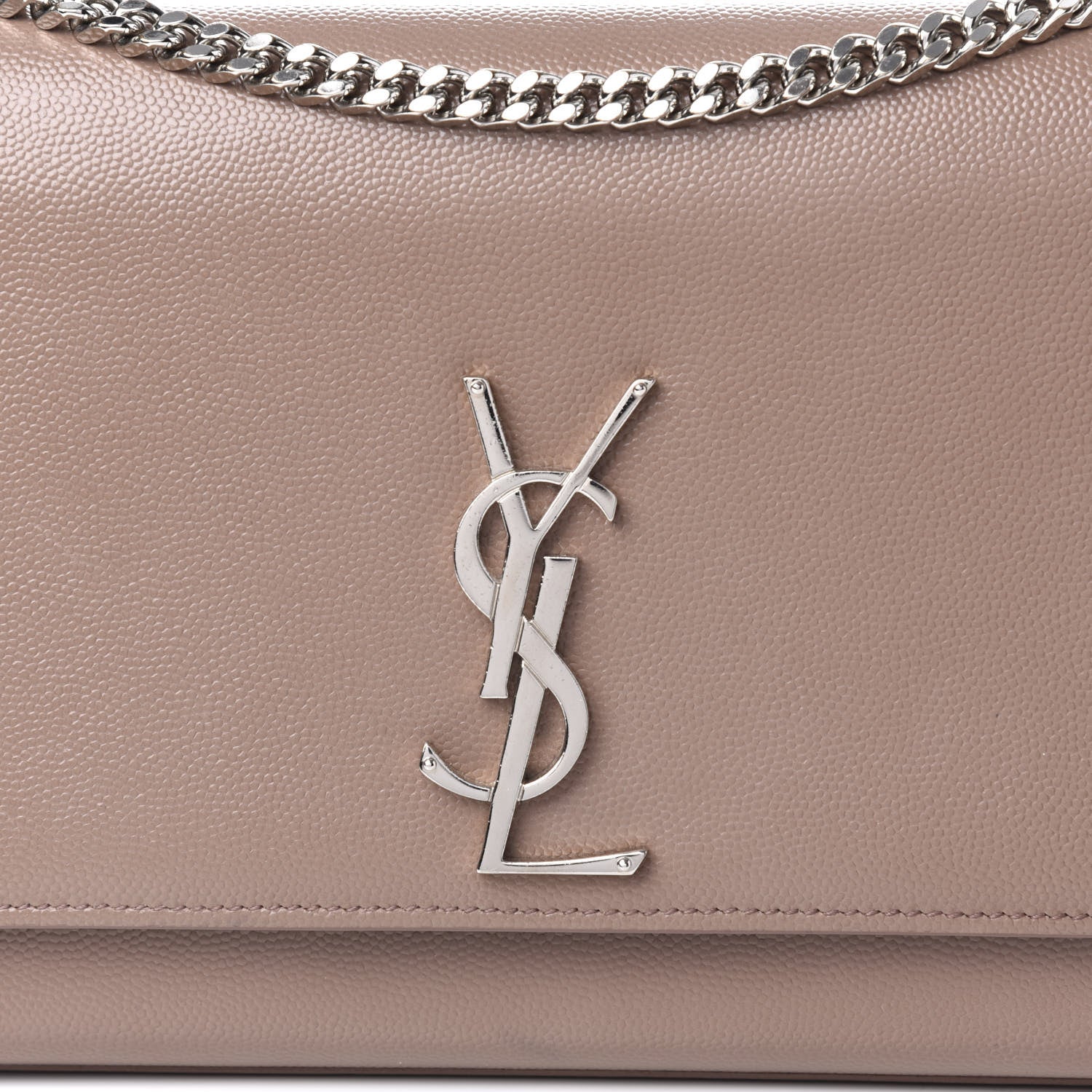 Saint Laurent Grain De Poudre Medium Monogram Kate Satchel Fard 9 of 9