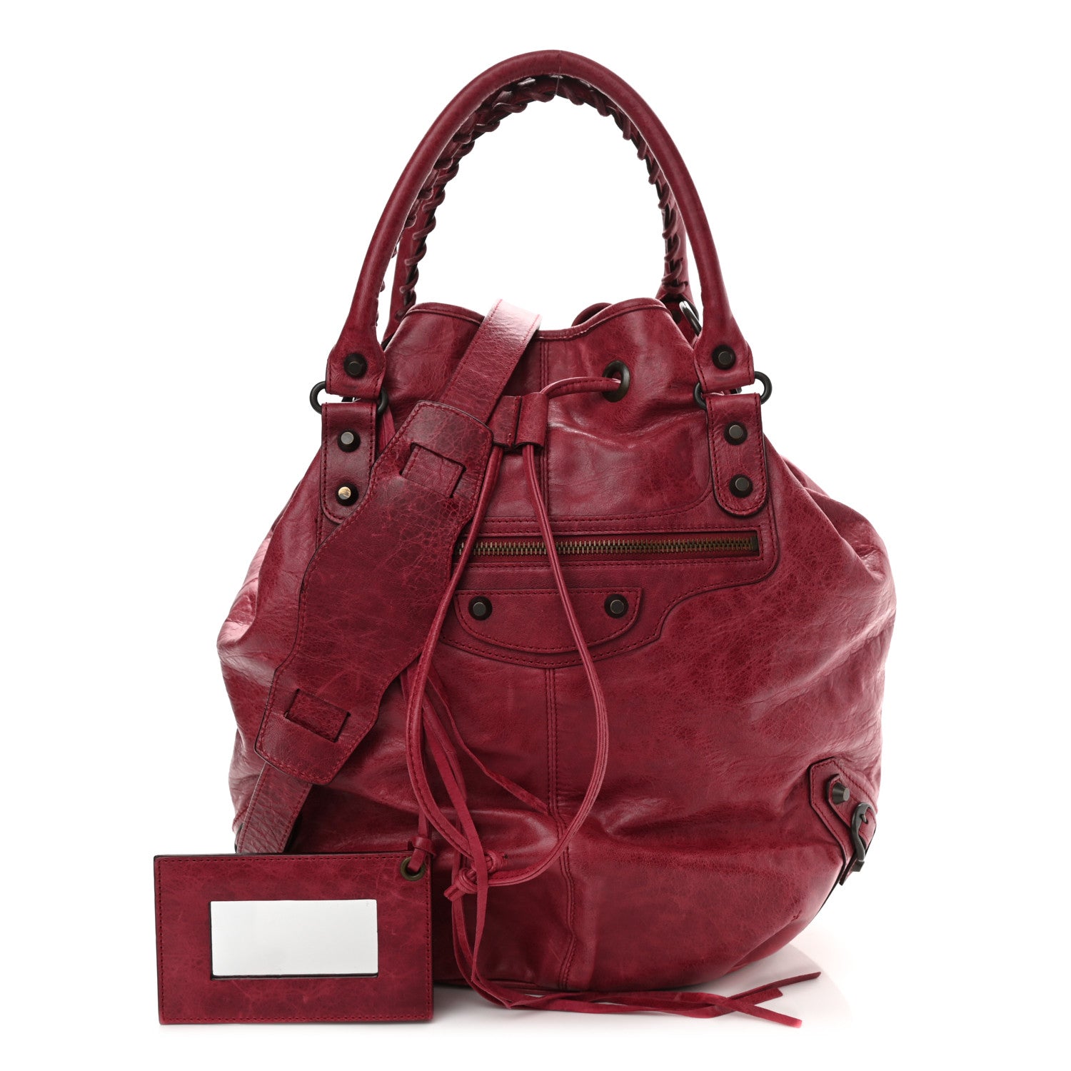 Balenciaga Agneau Classic Hardware Pompon Pourpre 1 of 8