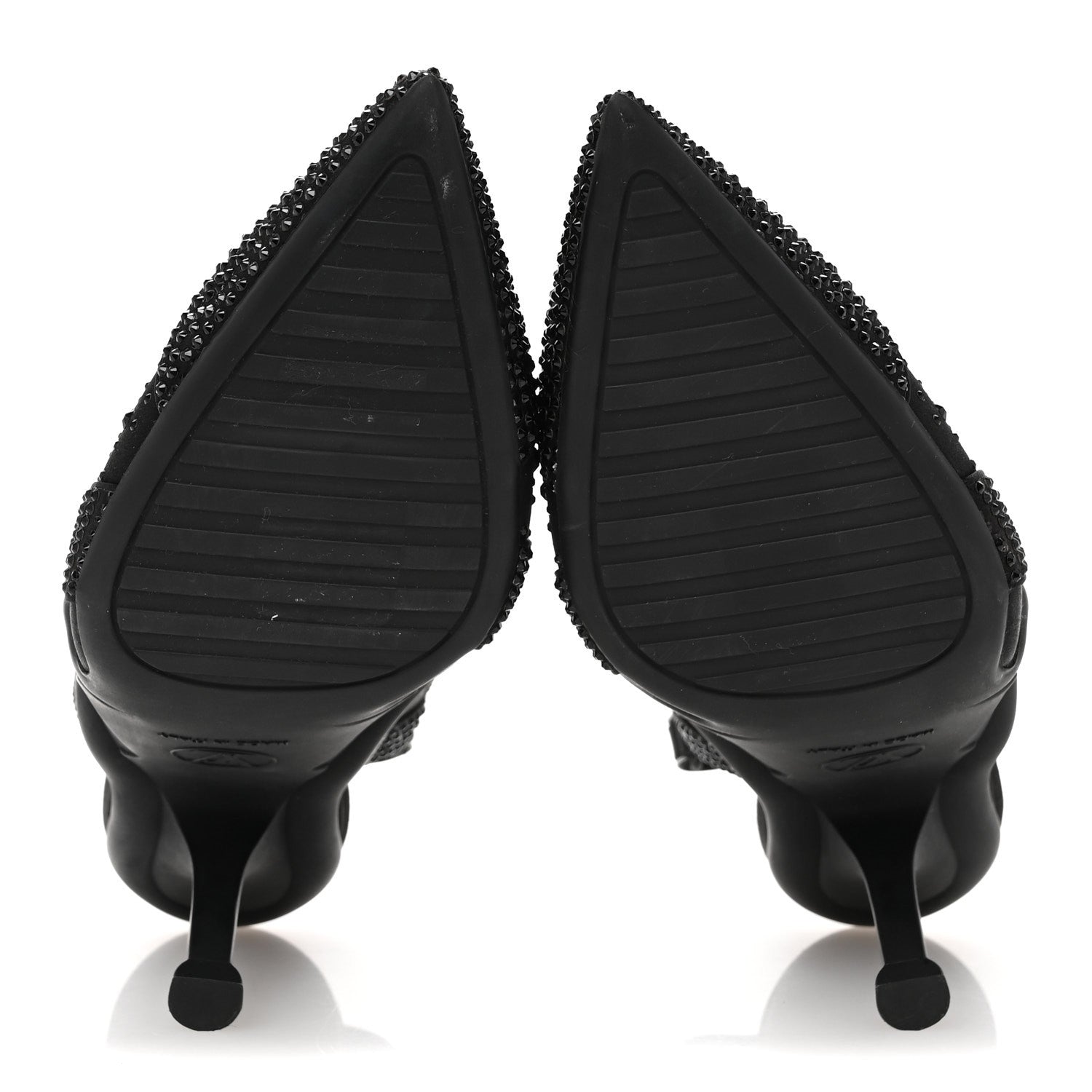 Louis Vuitton Satin Embellished Archlight Slingback Pumps 36 Black 6 of 9