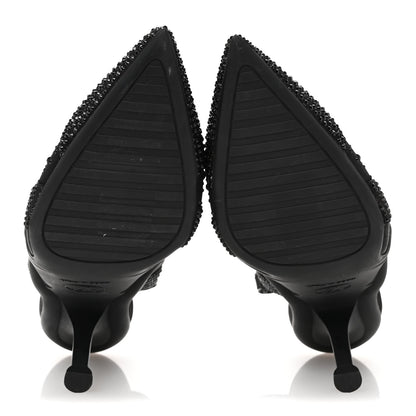 Louis Vuitton Satin Embellished Archlight Slingback Pumps 36 Black 6 of 9