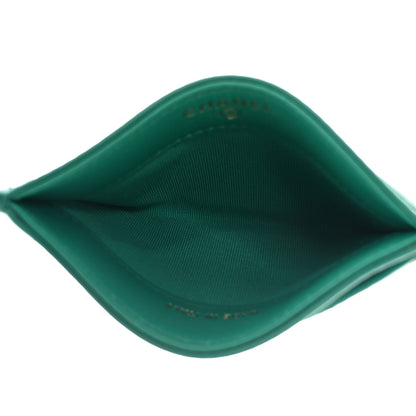 Chanel Lambskin Quilted Card Holder Green 5 of 9
