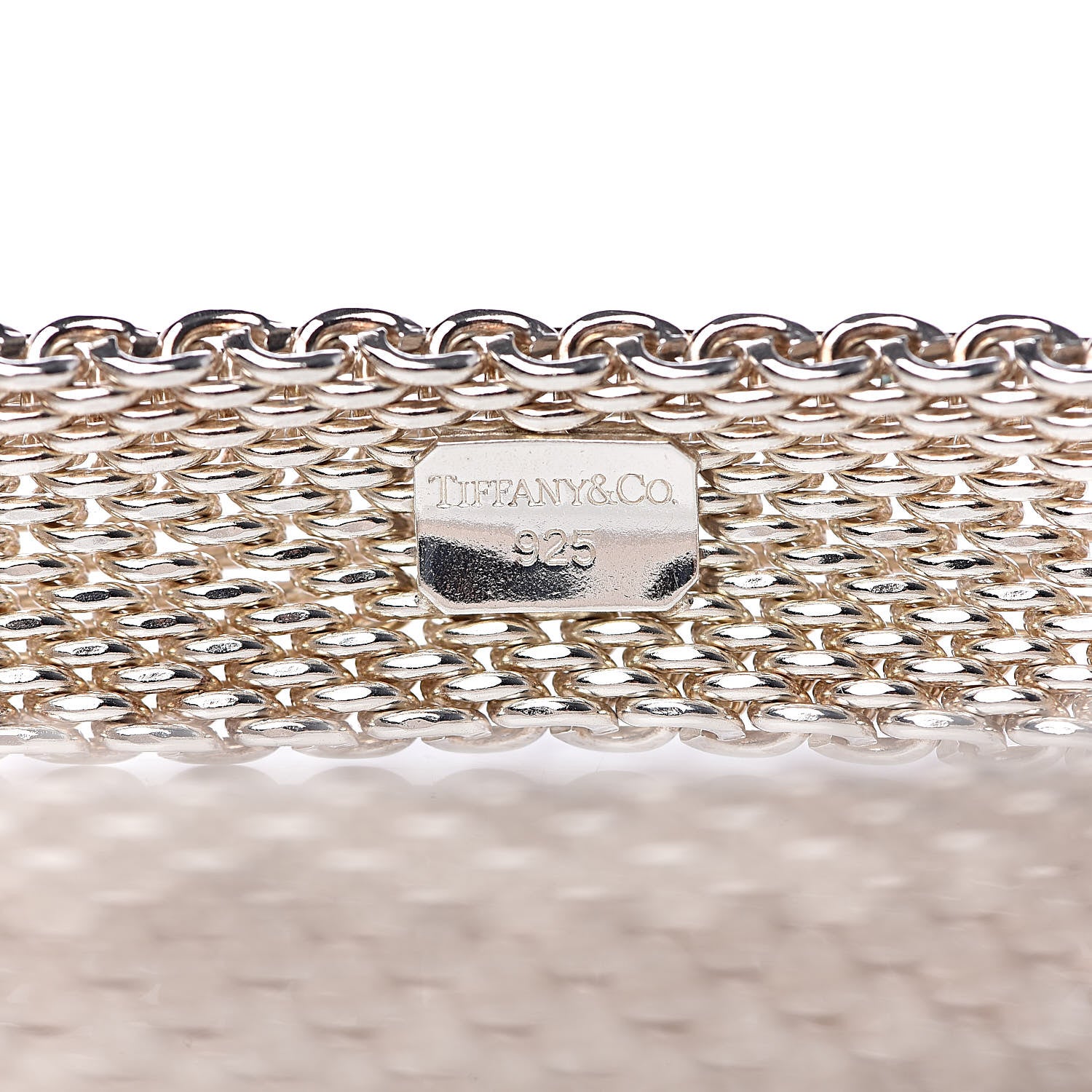 Tiffany Sterling Silver Somerset Mesh Bracelet 4 of 5