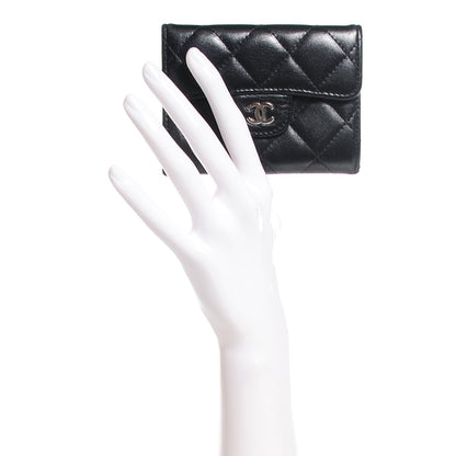 Chanel Lambskin Quilted Coin Purse Black 2 of 8