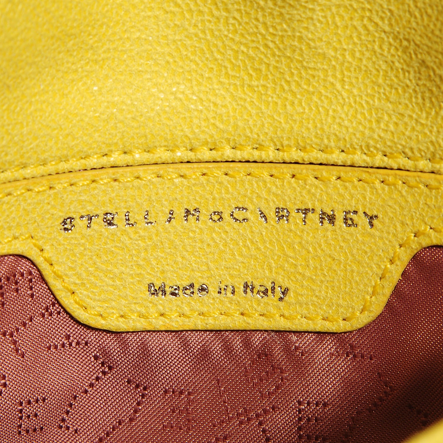 Stella McCartney Shaggy Deer Quilted Mini Falabella Canary 6 of 9