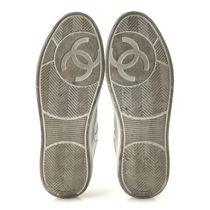 Chanel Calfskin Womens CC Sneakers 39.5 White 7 of 16