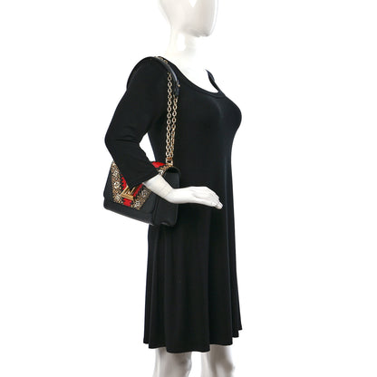 Louis Vuitton Epi Jungle Twist Shoulder Bag MM Black Coquelicot 2 of 9