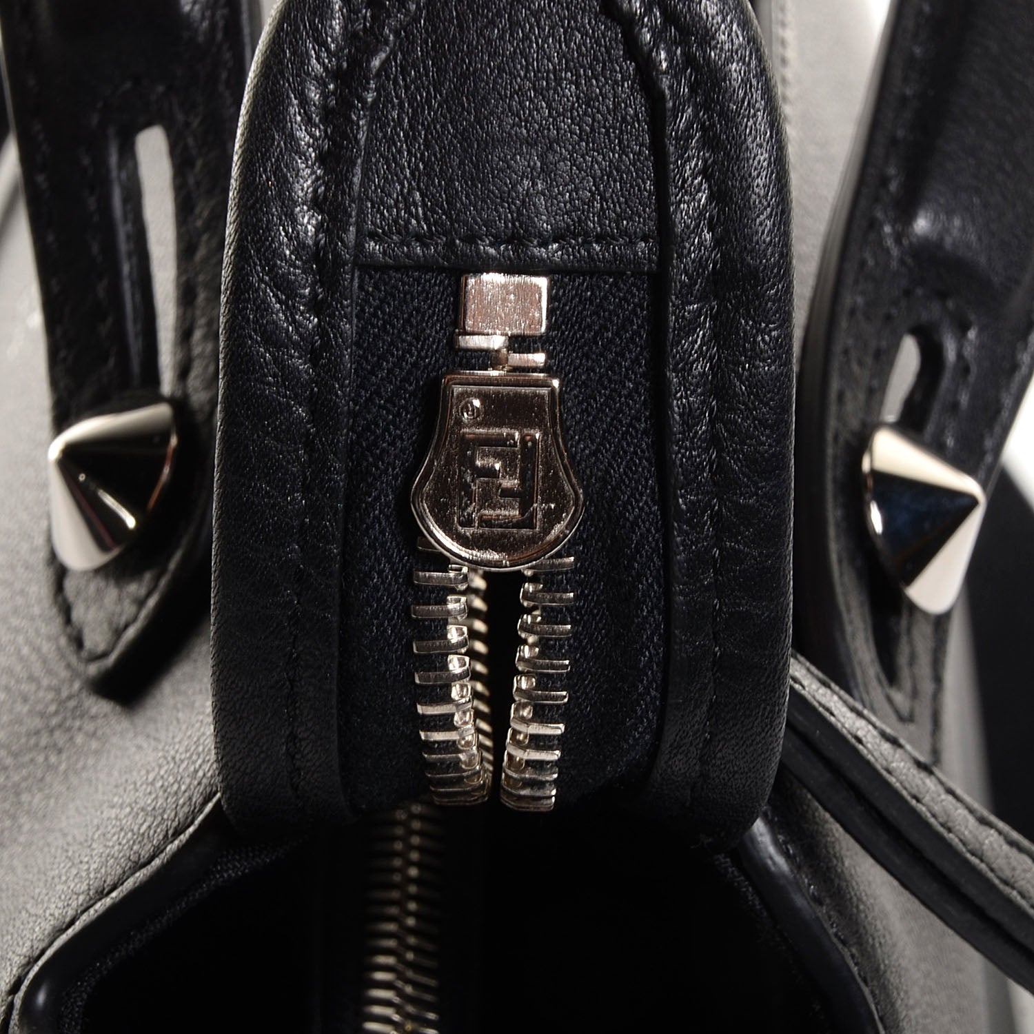 Fendi Vitello Dolce Marmol Medium By The Way Boston Bag Black 10 of 11