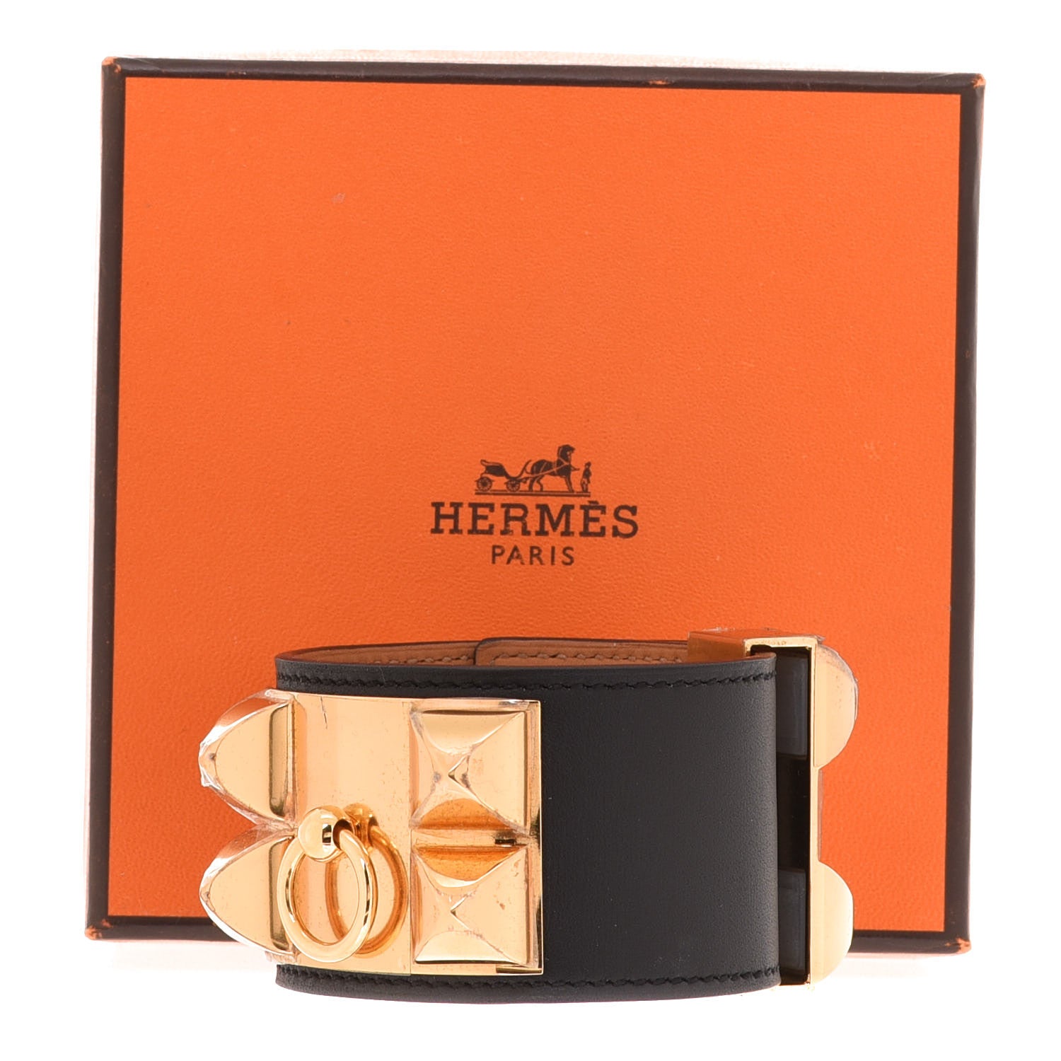 Hermes Swift Collier de Chien CDC Bracelet S Black 7 of 7