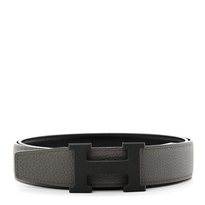 Hermes Box Togo 32mm Matte H Belt 100 Black Etain 1 of 10