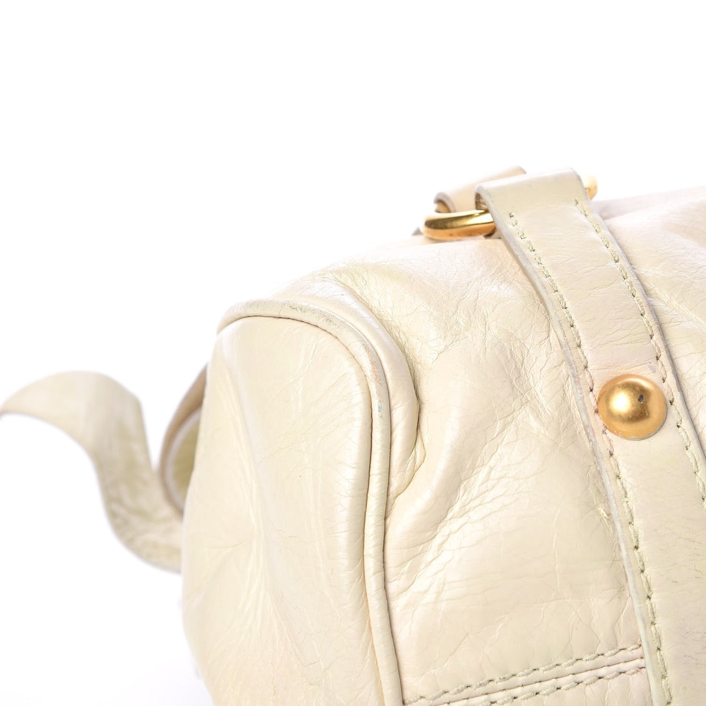 Vitello Lux Bow Bag Satchel Talco