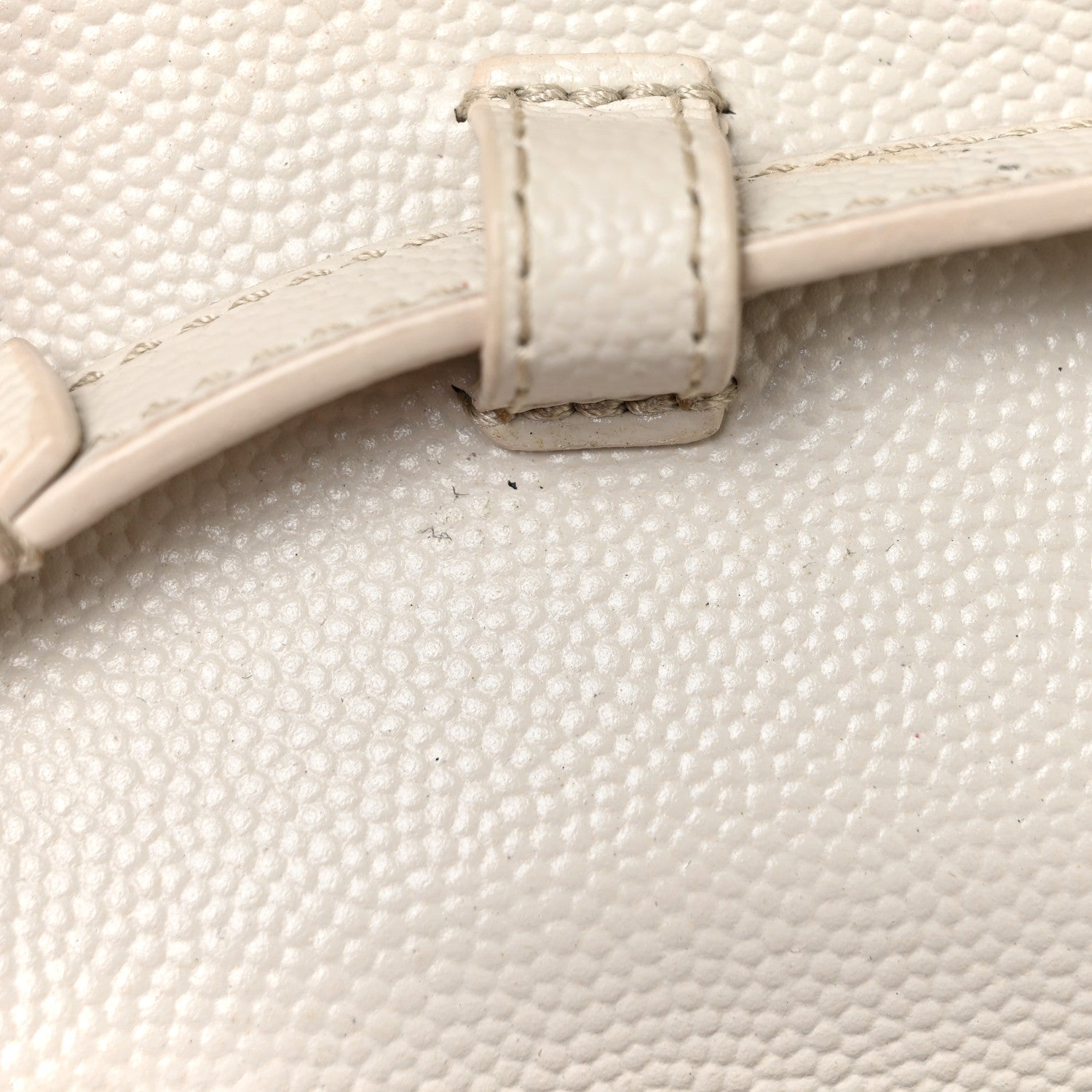 Saint Laurent Grain De Poudre Matelasse Chevron Monogram Chain Wallet Icy White 12 of 19