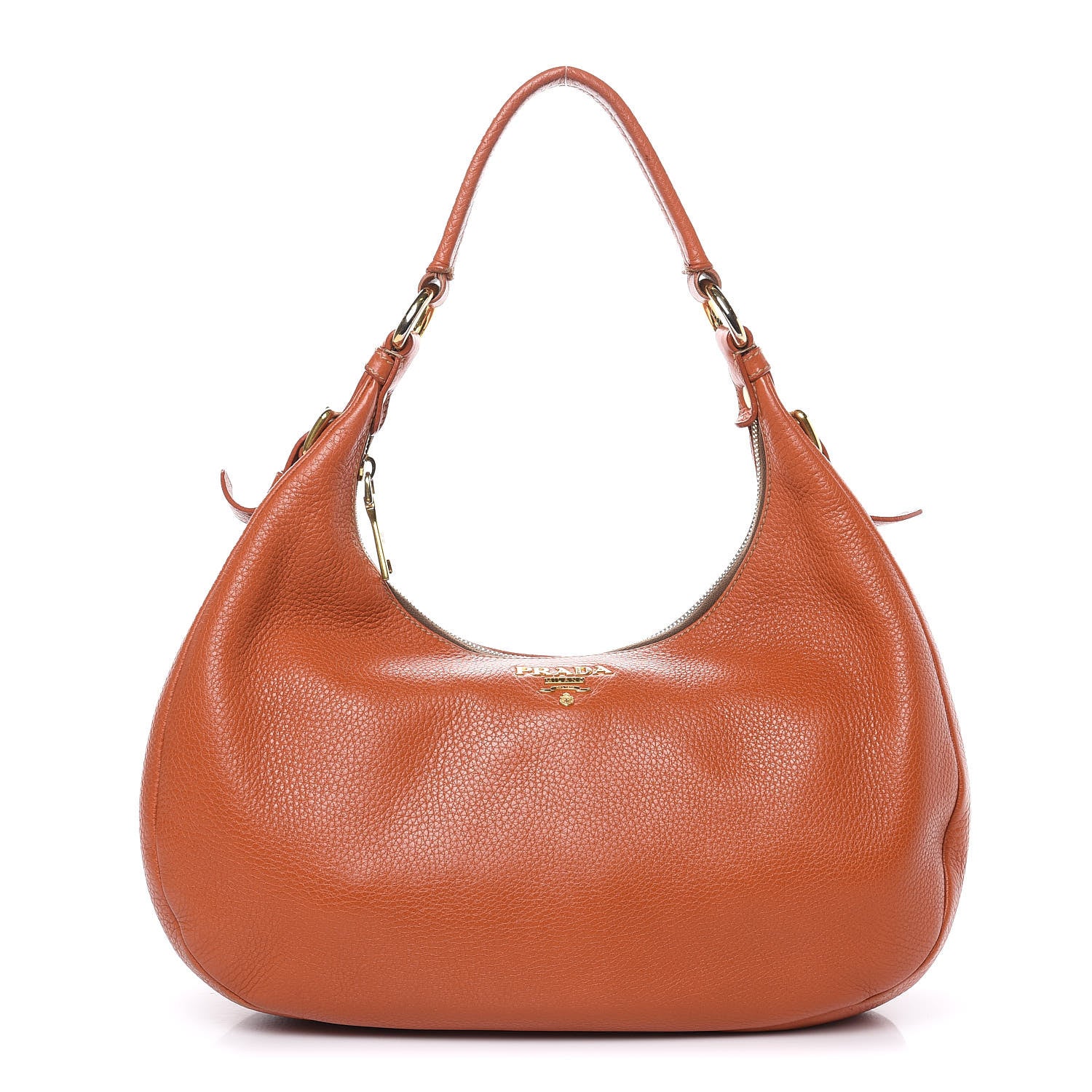 Prada Vitello Daino Hobo Papaya 1 of 13
