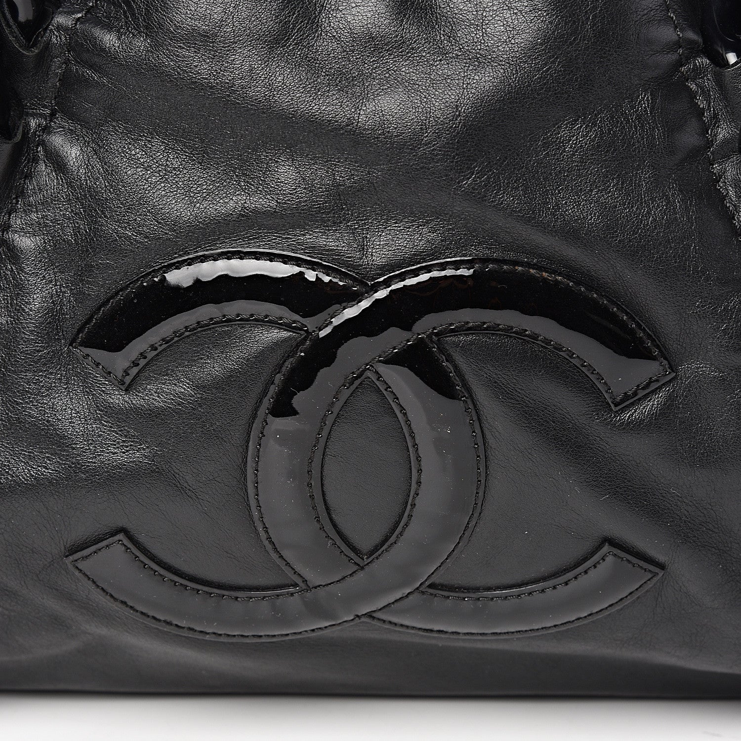 Chanel Calfskin Modern Chain Rhodoid East West Tote Black 15 of 16