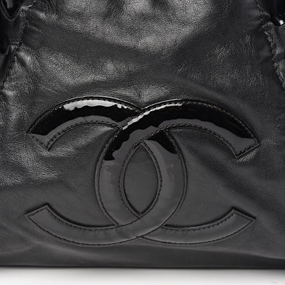 Chanel Calfskin Modern Chain Rhodoid East West Tote Black 15 of 16
