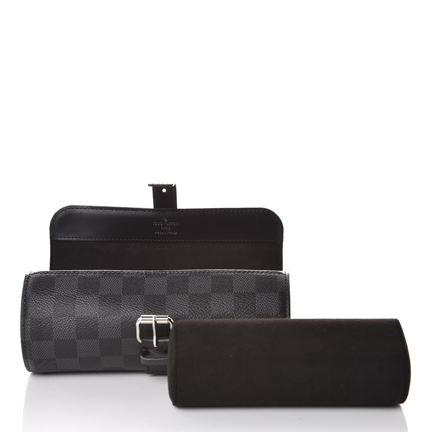 Damier Graphite 3 Watch Travel Case