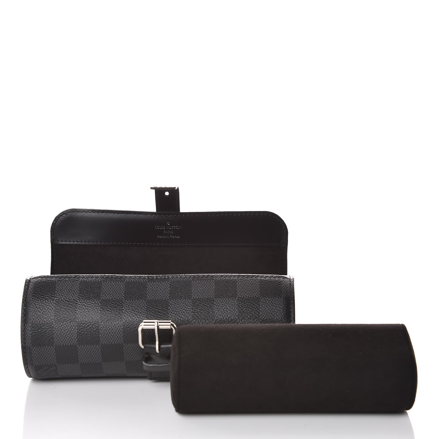 Louis Vuitton Damier Graphite 3 Watch Travel Case 6 of 7