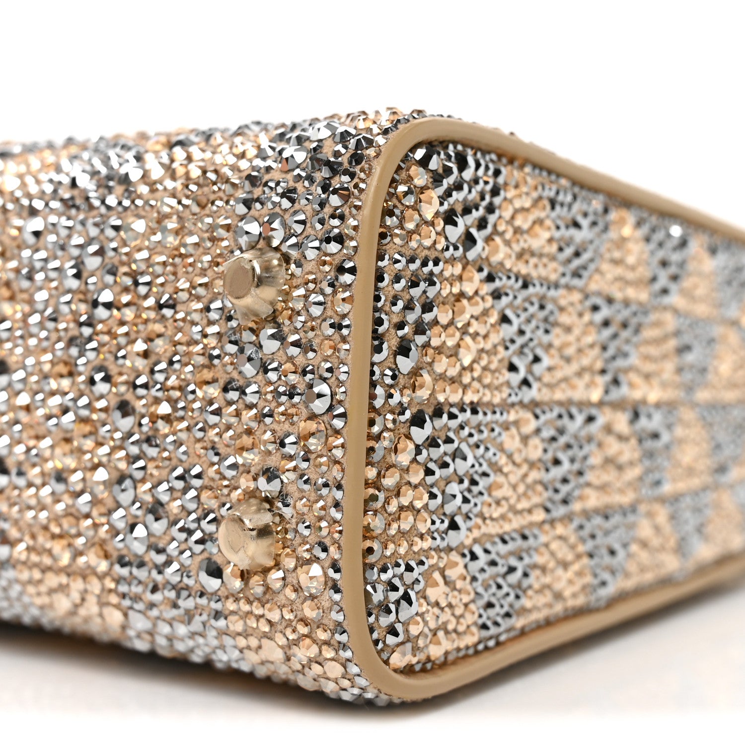 Bulgari Calla Crystal Serpenti Duo Top Handle Bag Gold Silver 9 of 10