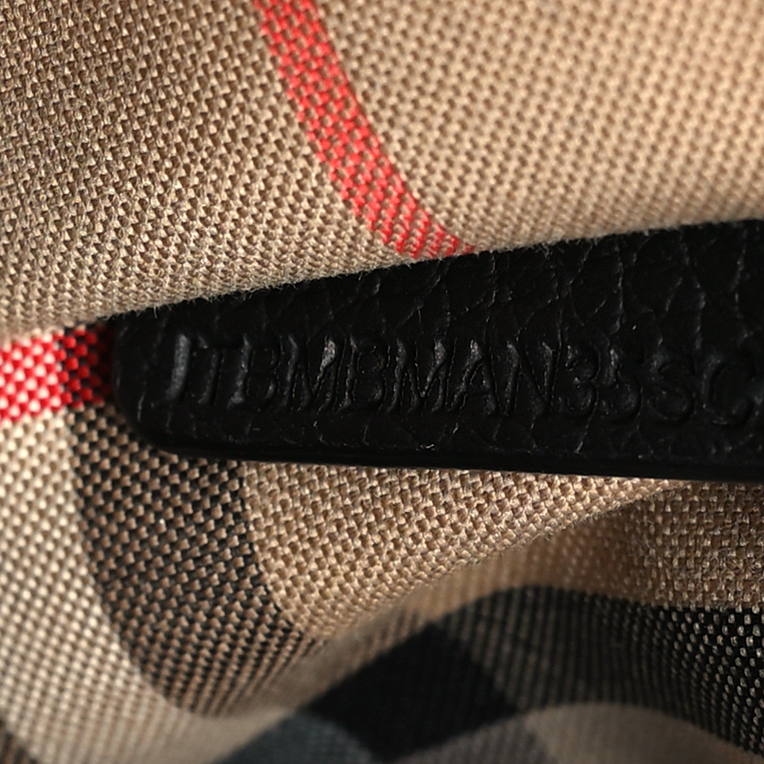 Burberry Coated Canvas Calfskin Vintage Check Medium Note Crossbody Bag Black 7 of 10