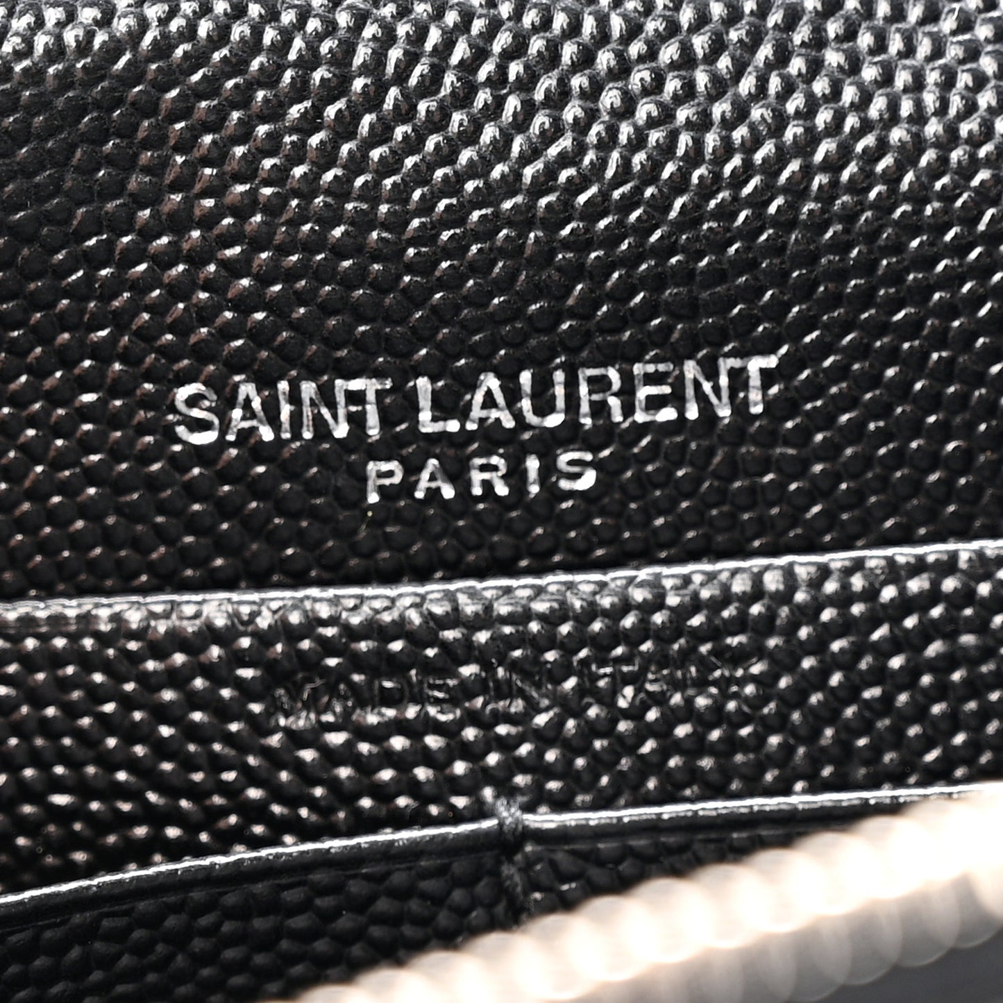 Grain De Poudre Classic Monogram Kate Tassel Chain Wallet Black