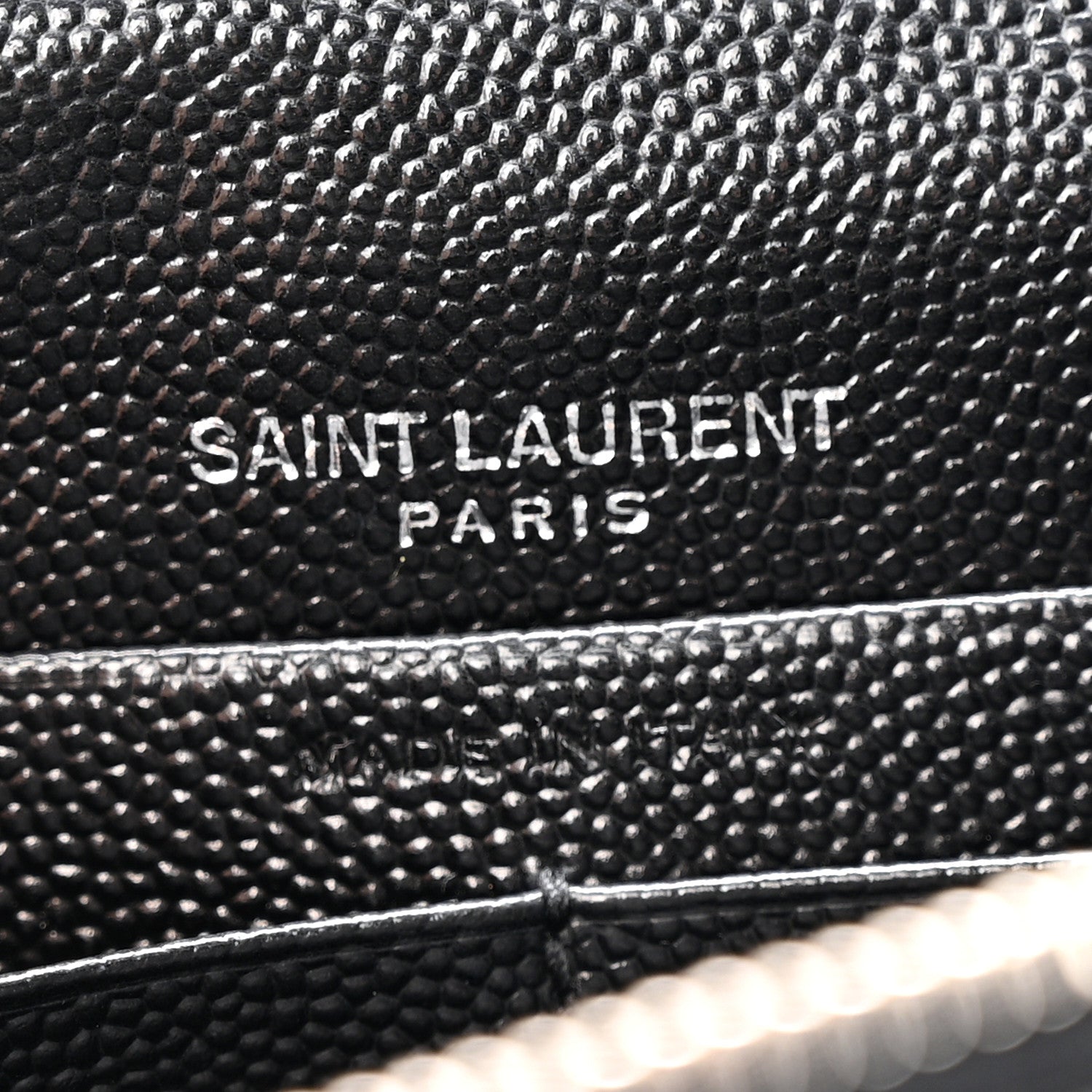Saint Laurent Grain De Poudre Classic Monogram Kate Tassel Chain Wallet Black 6 of 13