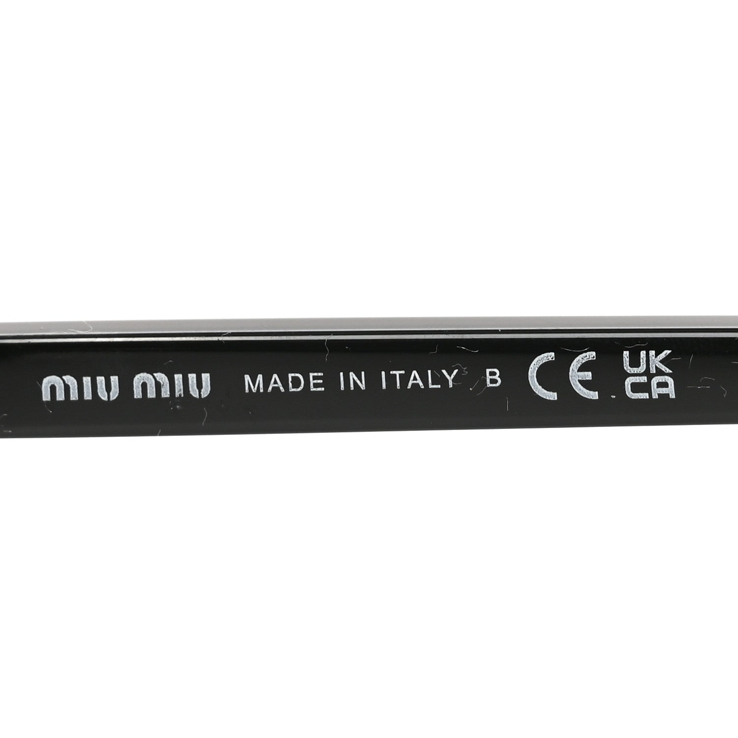 Miu Miu Acetate Oval Regard Sunglasses SMU04Z Black 5 of 7