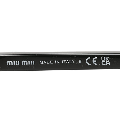 Miu Miu Acetate Oval Regard Sunglasses SMU04Z Black 5 of 7