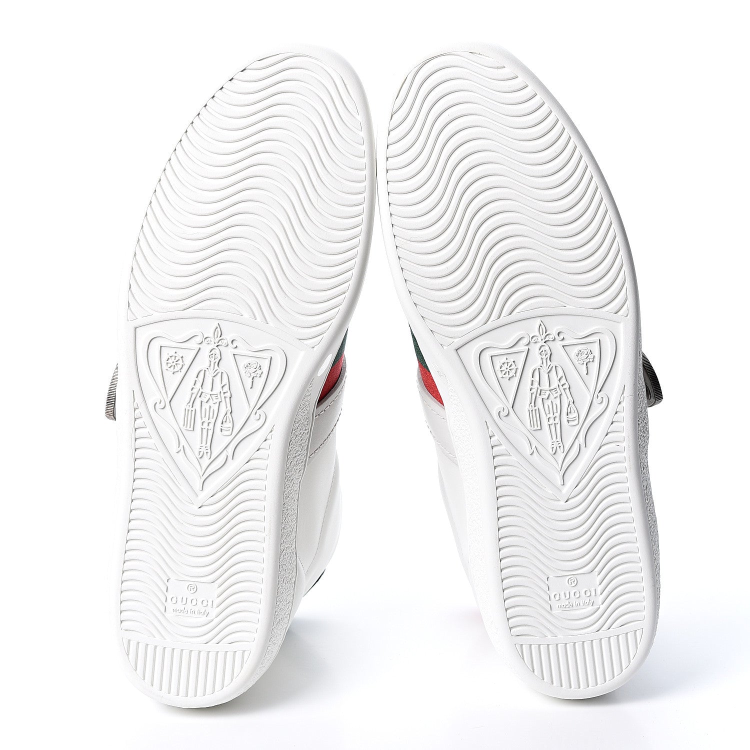 Gucci Calfskin Ayers Web Mens Dionysus High Top Sneakers 11 White 6 of 10