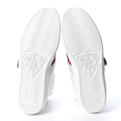 Gucci Calfskin Ayers Web Mens Dionysus High Top Sneakers 11 White 6 of 10