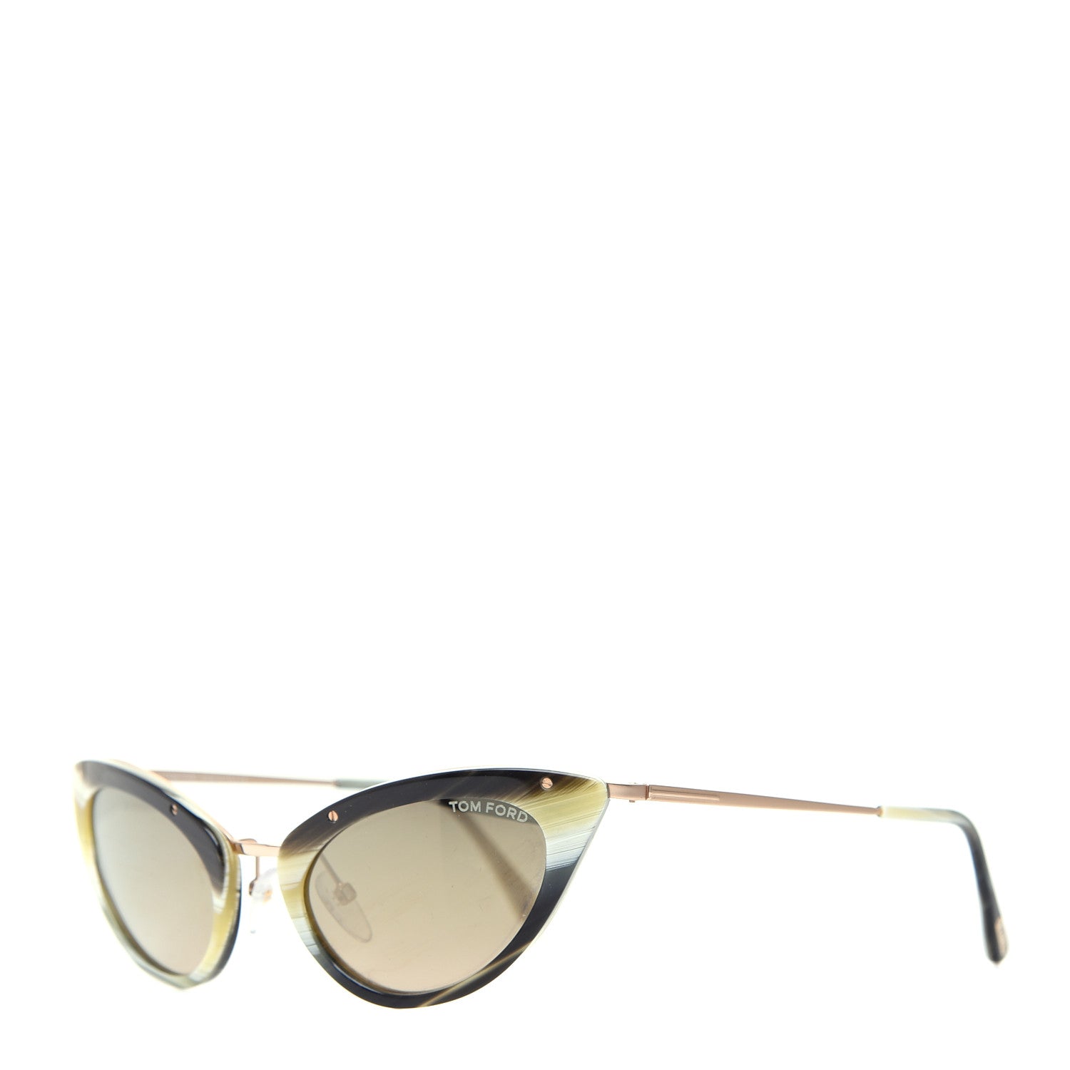 Tom Ford Grace Cat Eye Sunglasses TF349 Green 1 of 8
