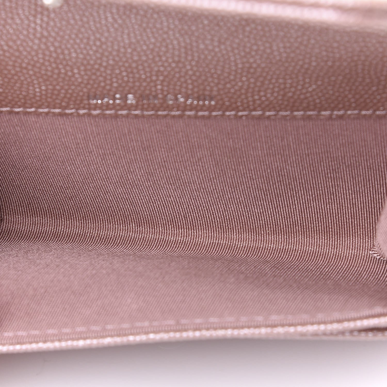Chanel Metallic Caviar Chevron Quilted Vintage Mademoiselle Flap Card Holder Pink 4 of 10