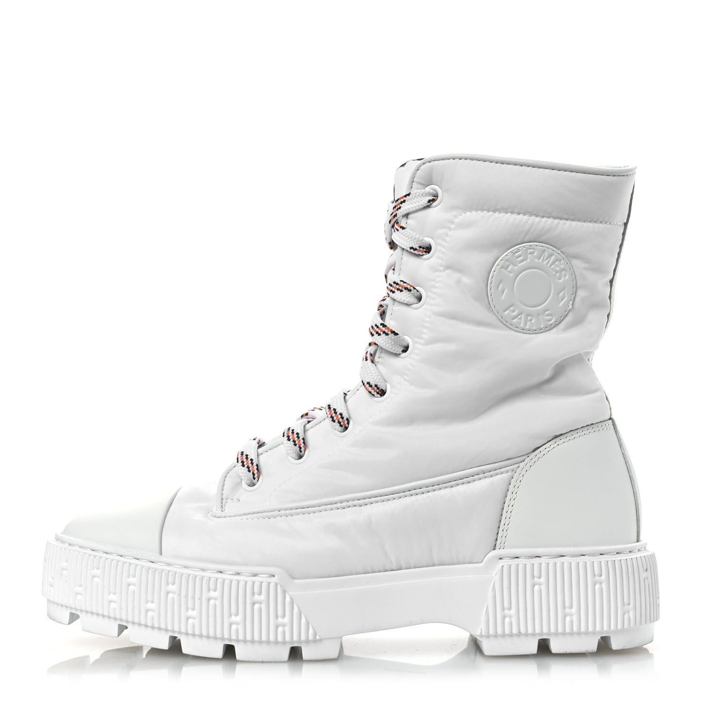 Calfskin Parachute Fresh Ankle Boots 37.5 White