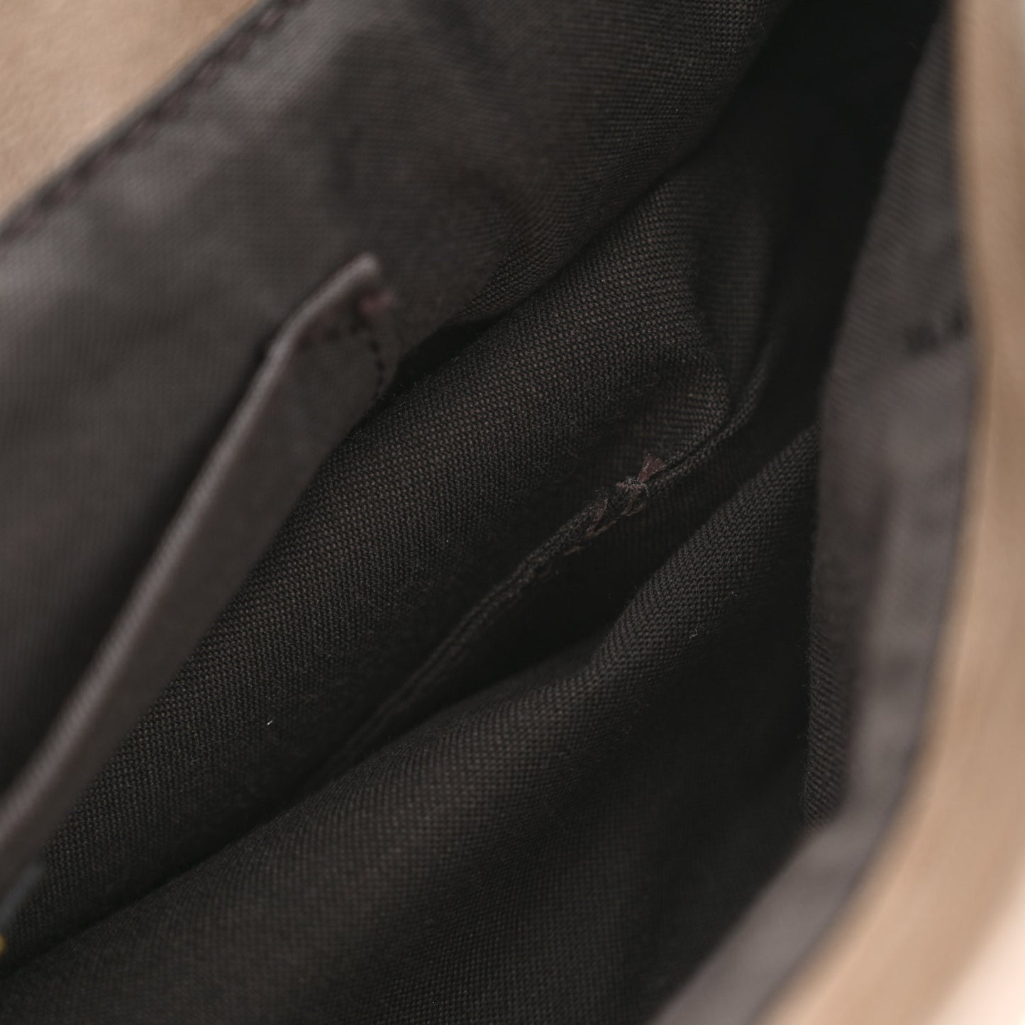 Calfskin B Bag Brown Grey