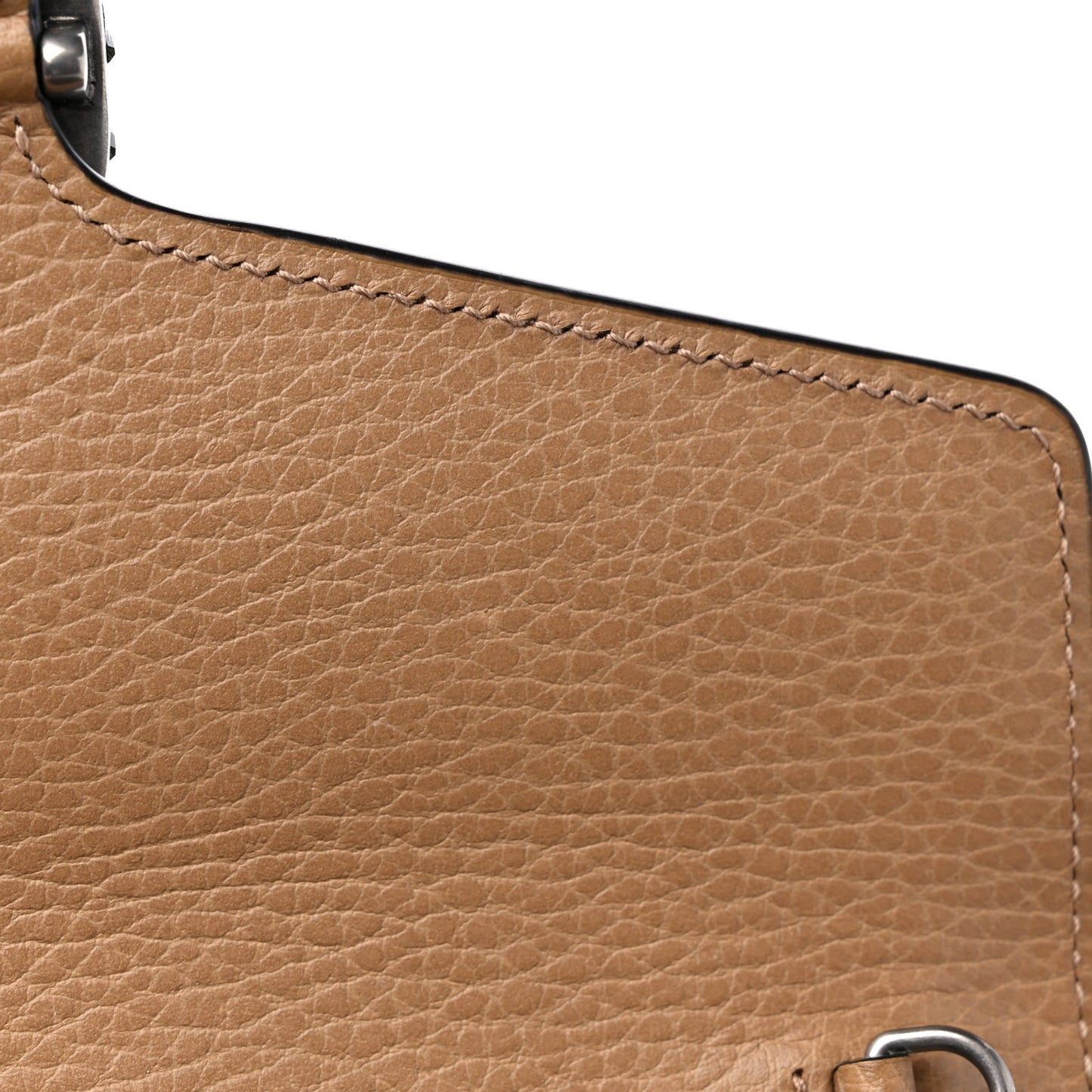 Dollar Calfskin Crystal Mini Dionysus Chain Wallet Natural Tan Black Diamond