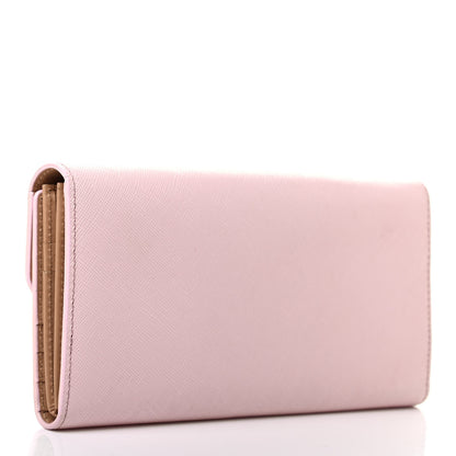 MCM Grained Calfskin Mina Long Wallet Pink 3 of 7