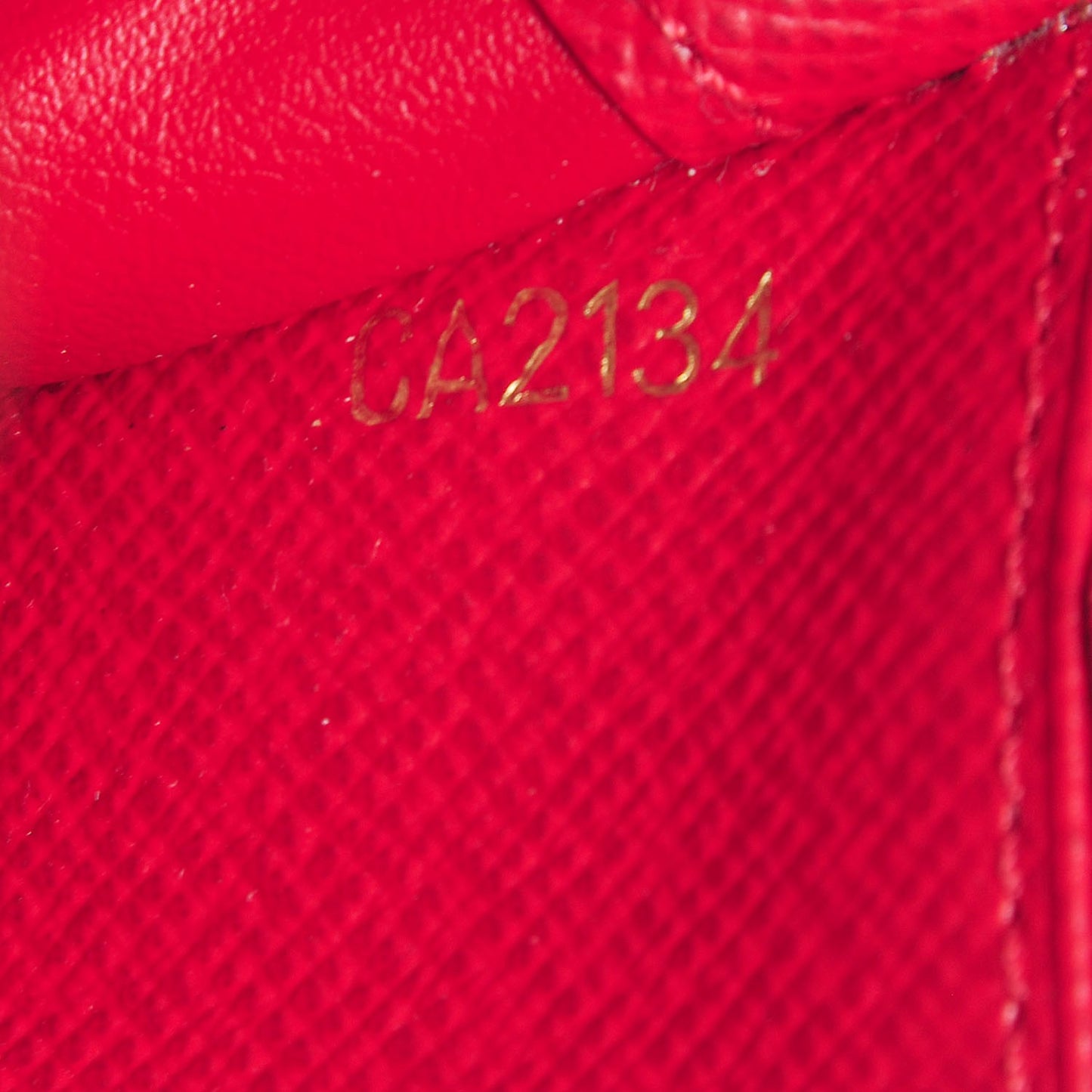 Damier Ebene Insolite Wallet Red