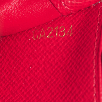 Louis Vuitton Damier Ebene Insolite Wallet Red 8 of 9