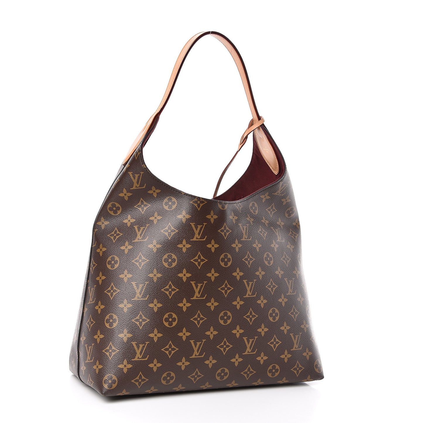 Monogram Flower Hobo Beige