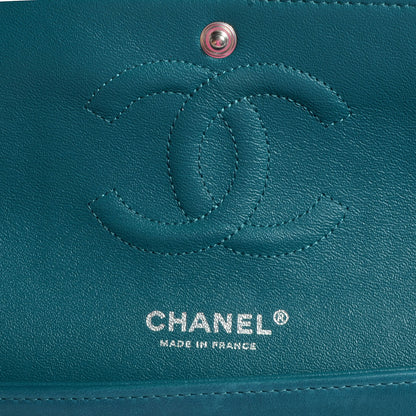 Chanel Lambskin Medium Double Flap Turquoise 6 of 8